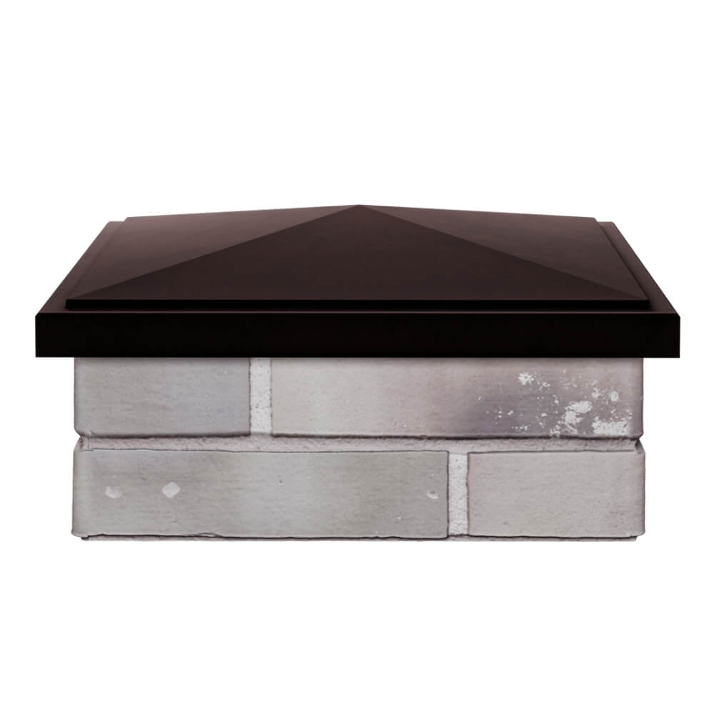 Колпак Zking БонаМоно Коричневый на столб 1.5х1.5 кирпича (385х385, 400х400мм) Гуково фото