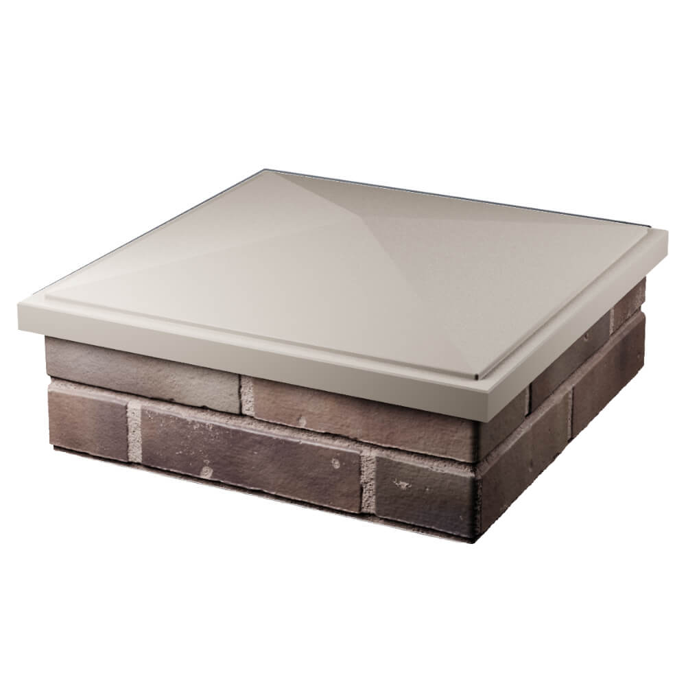 Колпак Zking БонаМоно Бежевый на столб 2х2 кирпича (515х515, 530х530мм) в Гуково фото