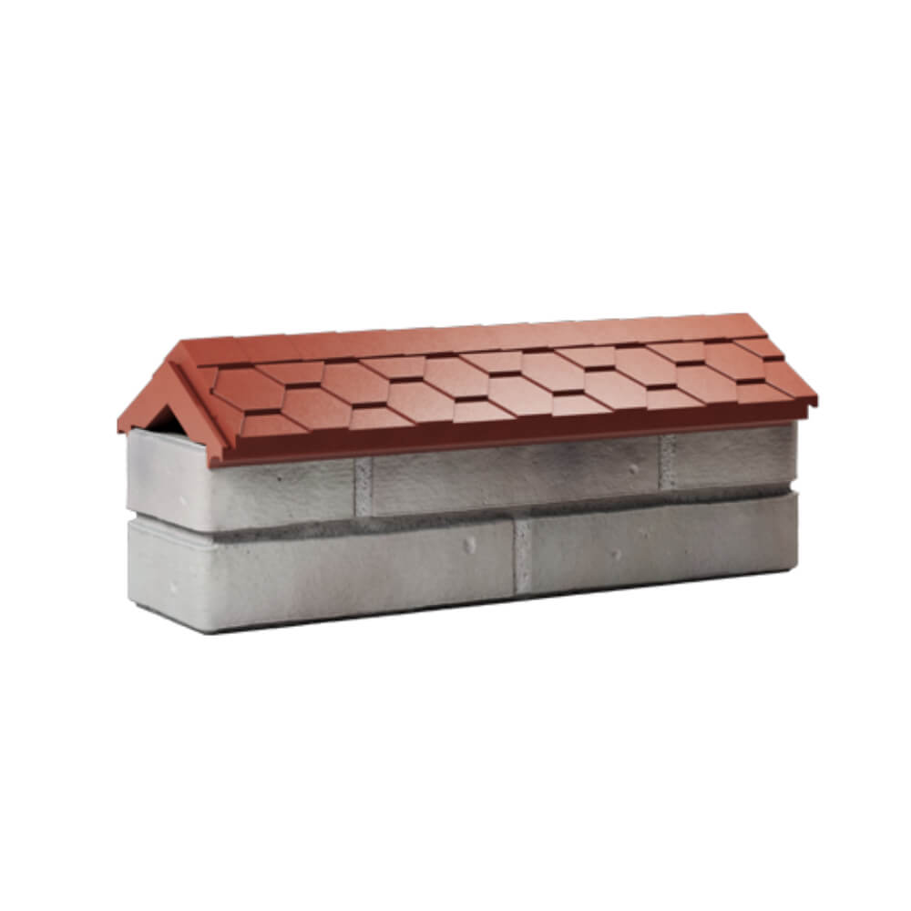 Парапет Zking Эверест Красный с посадкой на 0.5 кирпича (130мм) Гуково фото