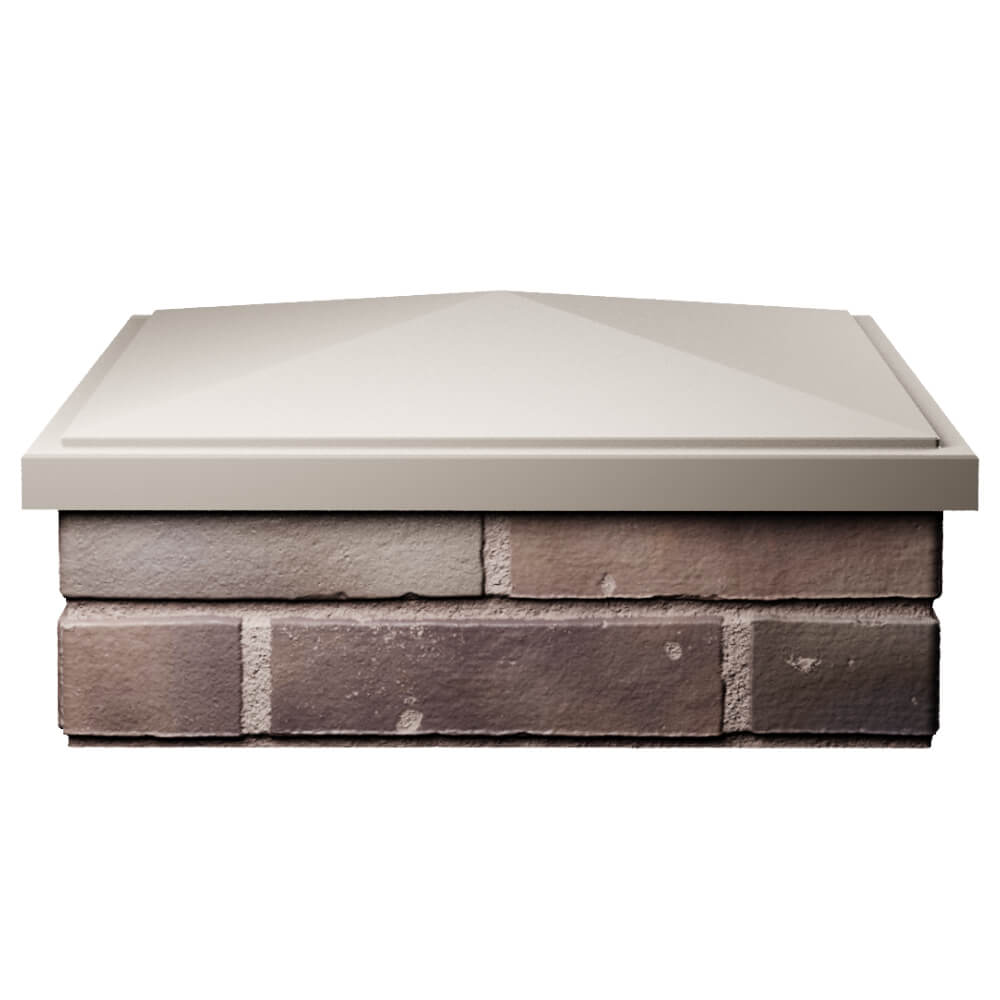 Колпак Zking БонаМоно Бежевый на столб 2х2 кирпича (515х515, 530х530мм) Гуково фото