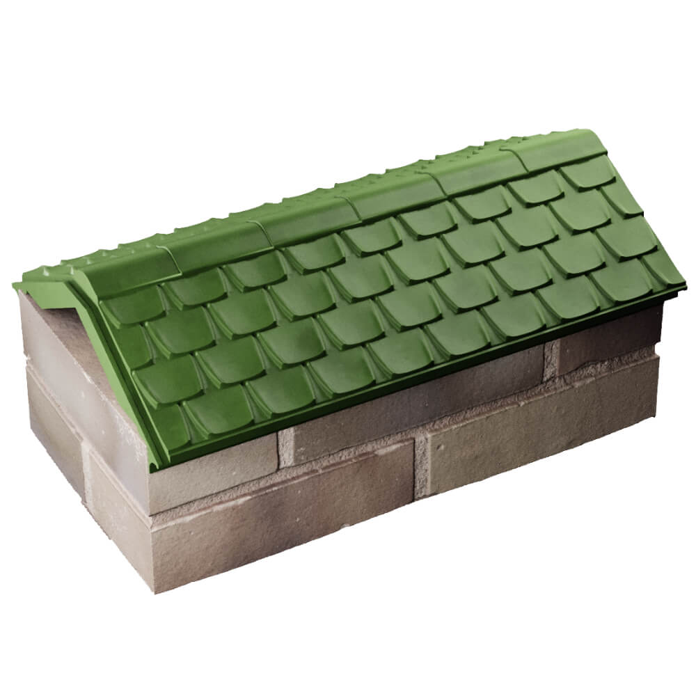 Парапет Zking Эльбрус Зеленый с посадкой на 1 кирпич (255мм) в Гуково фото