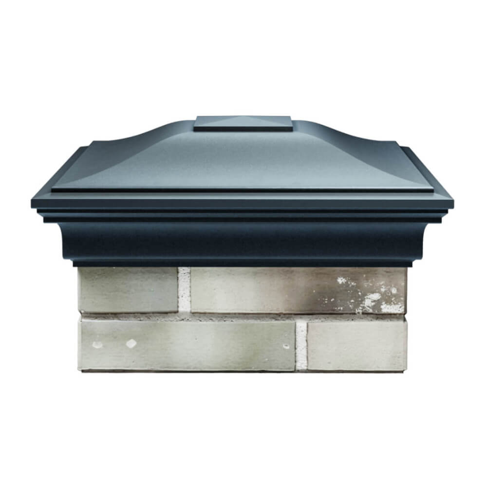 Колпак Zking Монблан Серый на столб 1.5х1.5 еврокирпича 0.7НФ (355х355мм) Гуково фото