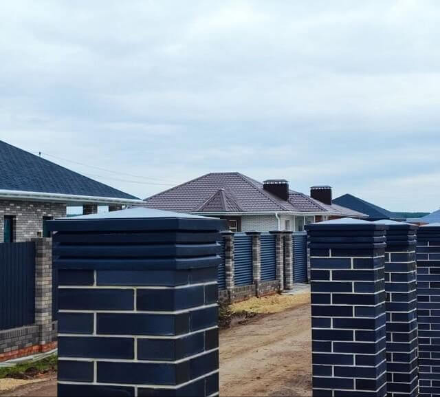 Колпак Zking Бона ХайТек Серый на столб 1.5х1.5 кирпича (385х385мм) в Гуково фото