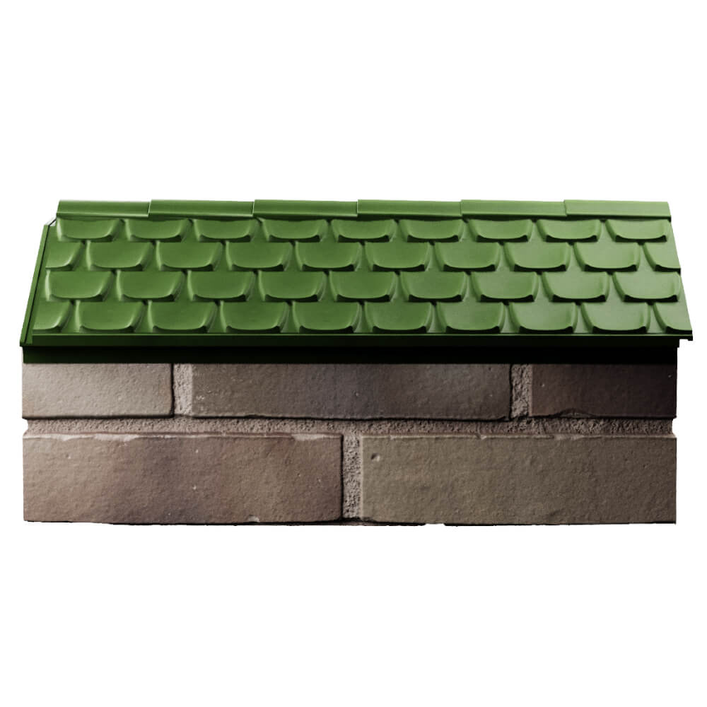 Парапет Zking Эльбрус Зеленый с посадкой на 1 кирпич (255мм) в Гуково фото
