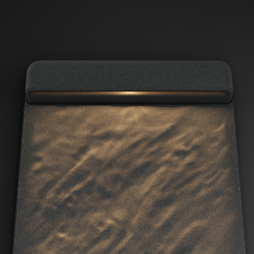 LED Светильник для шаговой плиты STONE Графитовый Серый 330х75х98мм в Гуково фото