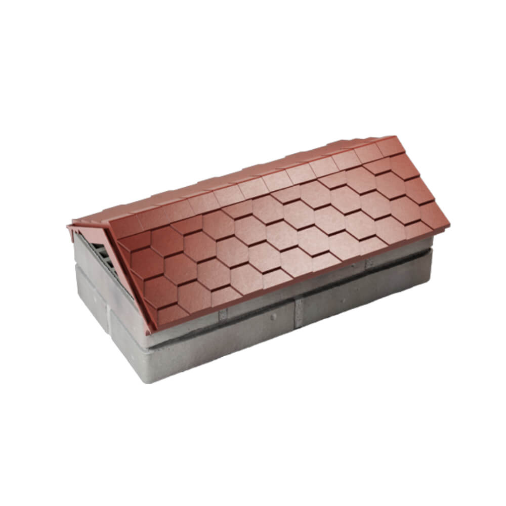Парапет Zking Эверест Красный с посадкой на 1 кирпич (200/225/255мм) в Гуково фото