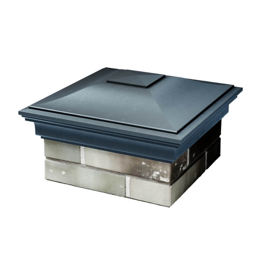 Колпак Zking Монблан Серый на столб 1.5х1.5 еврокирпича 0.7НФ (355х355мм) в Гуково фото