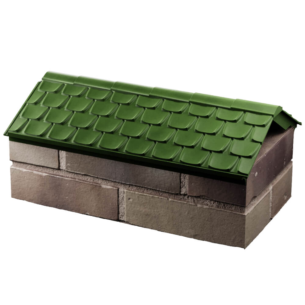 Парапет Zking Эльбрус Зеленый с посадкой на 1 кирпич (255мм) в Гуково фото