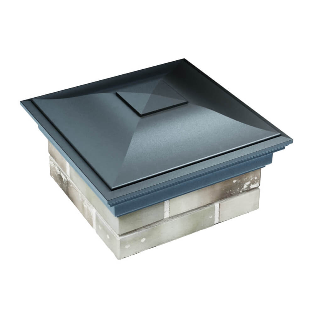 Колпак Zking Монблан Серый на столб 1.5х1.5 еврокирпича 0.7НФ (355х355мм) в Гуково фото