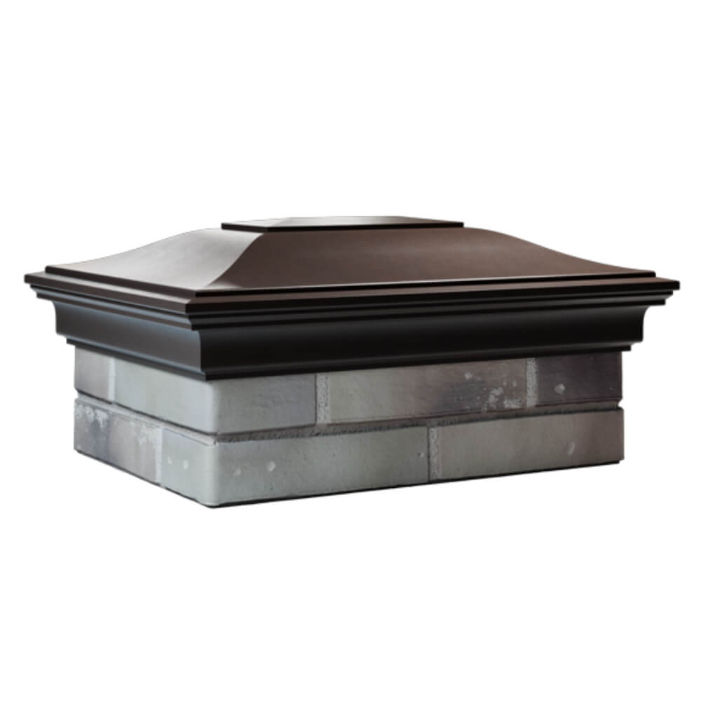 Колпак Zking Монблан Коричневый на столб 2х1.5 кирпича (515х385мм) в Гуково фото