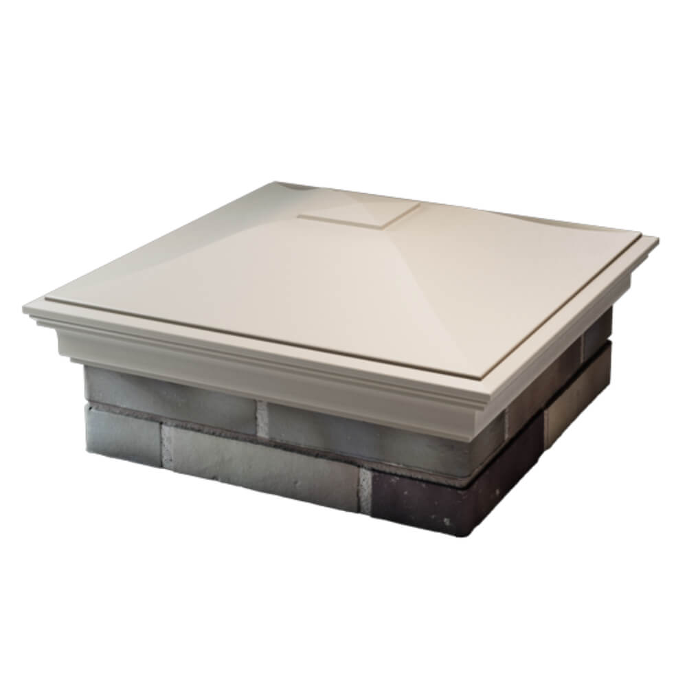 Колпак Zking Монблан Бежевый на столб 2х2 кирпича (515х515мм) в Гуково фото