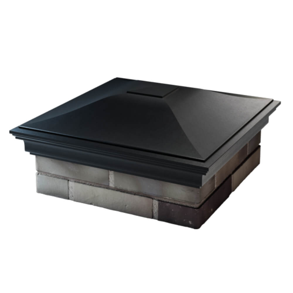 Колпак Zking Монблан Черный на столб 2х2 кирпича (515х515мм) в Гуково фото