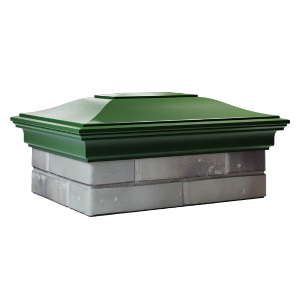 Колпак Zking Монблан Зеленый на столб 2х1.5 кирпича (515х385мм) в Гуково фото