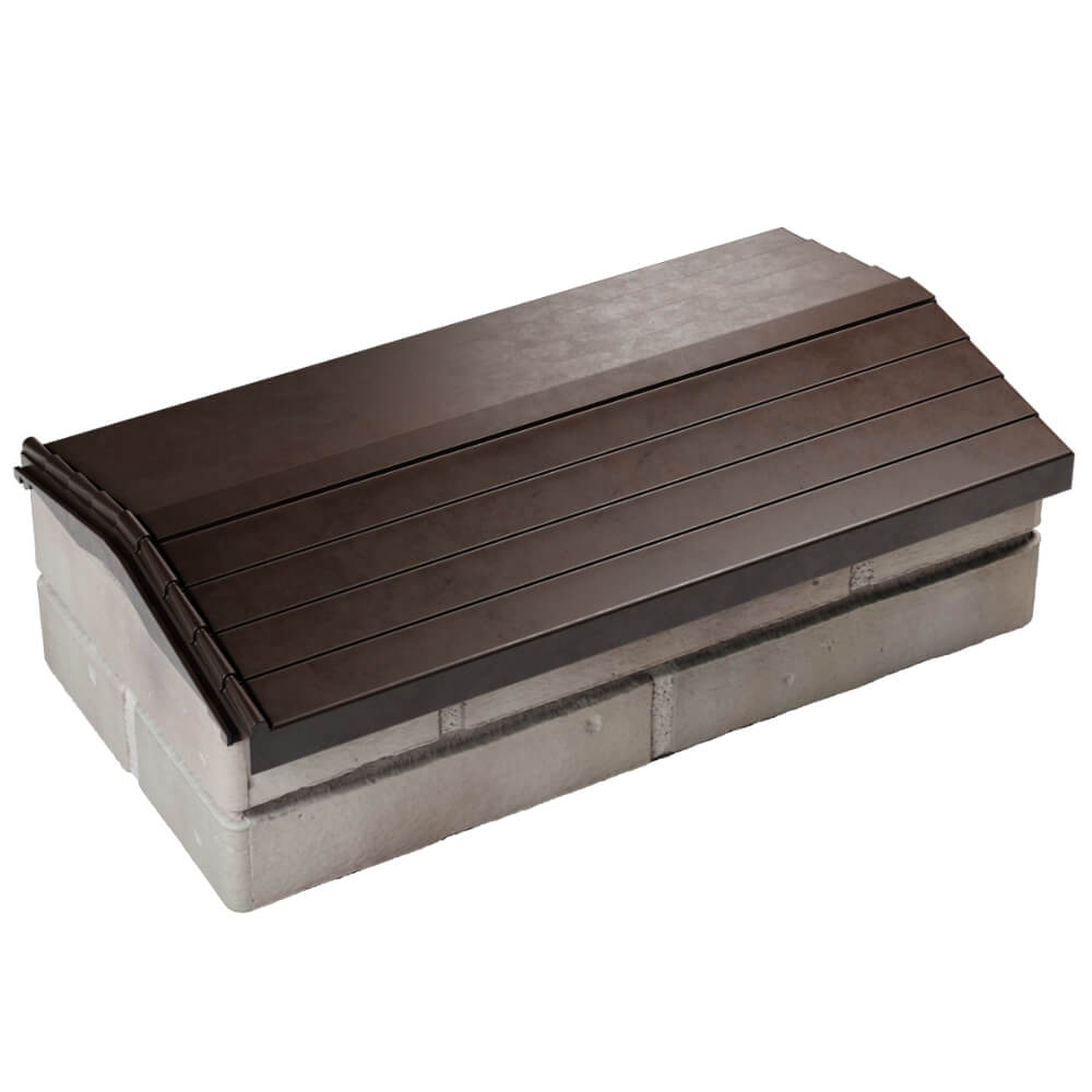 Парапет Zking Бона ХайТек Коричневый с посадкой на 1 кирпич (200/225/255мм) в Гуково фото