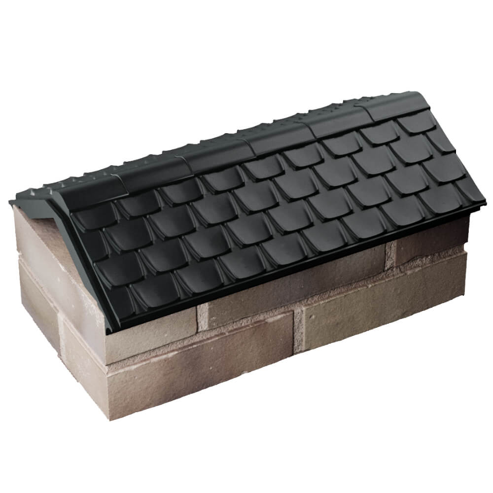 Парапет Zking Эльбрус Черный с посадкой на 1 кирпич (255мм) в Гуково фото