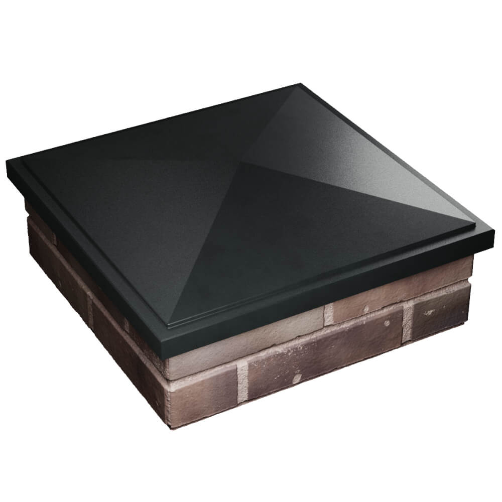 Колпак Zking БонаМоно Черный на столб 2х2 кирпича (515х515, 530х530мм) в Гуково фото