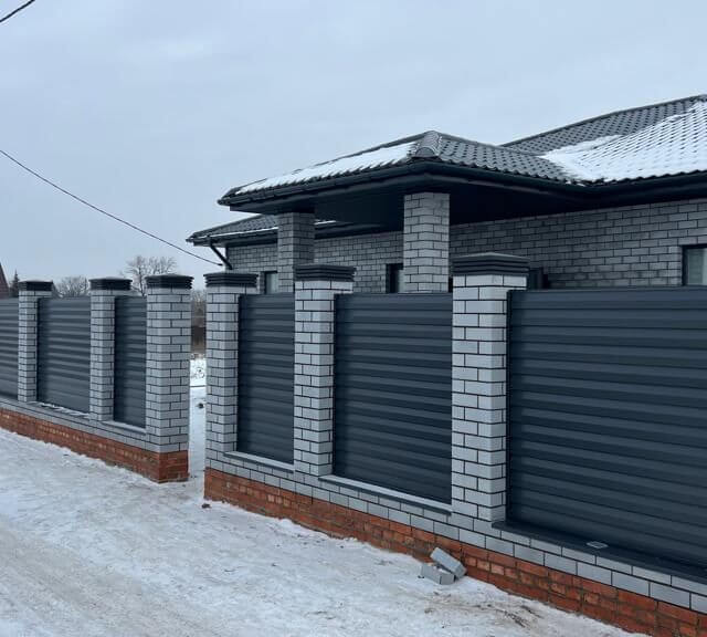 Колпак Zking Бона ХайТек Серый на столб 1.5х1.5 кирпича (385х385мм) в Гуково фото