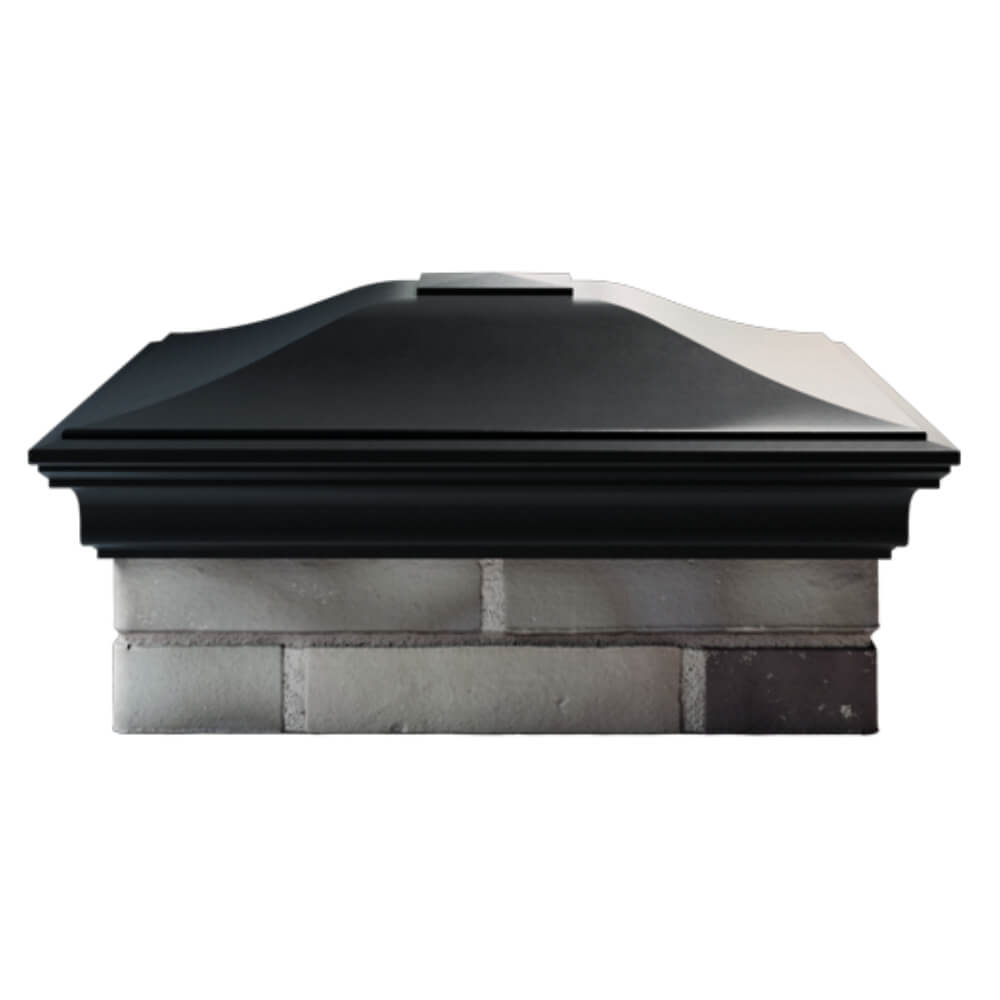 Колпак Zking Монблан Черный на столб 2х2 кирпича (515х515мм) в Гуково фото