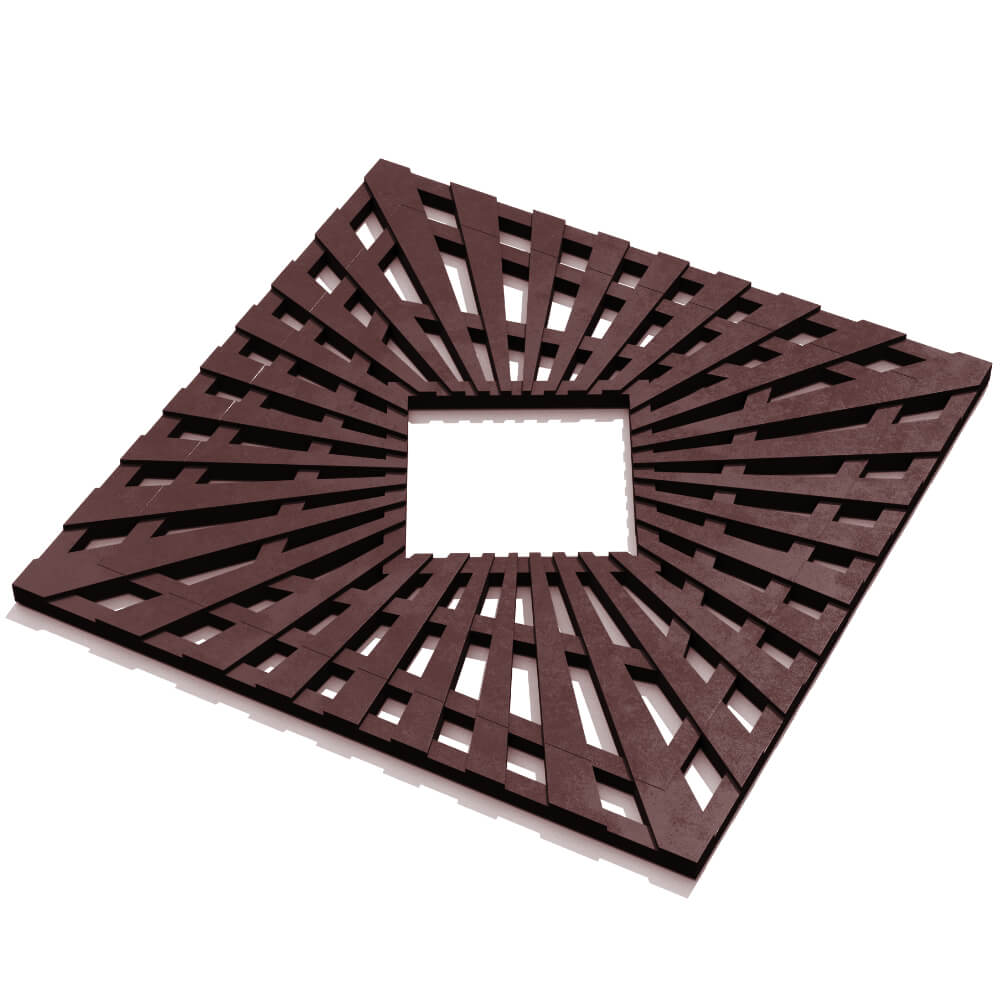 Приствольная решетка для дерева ZKING ATMOSPHERE 1.2х1.2м Коричневая в Гуково фото