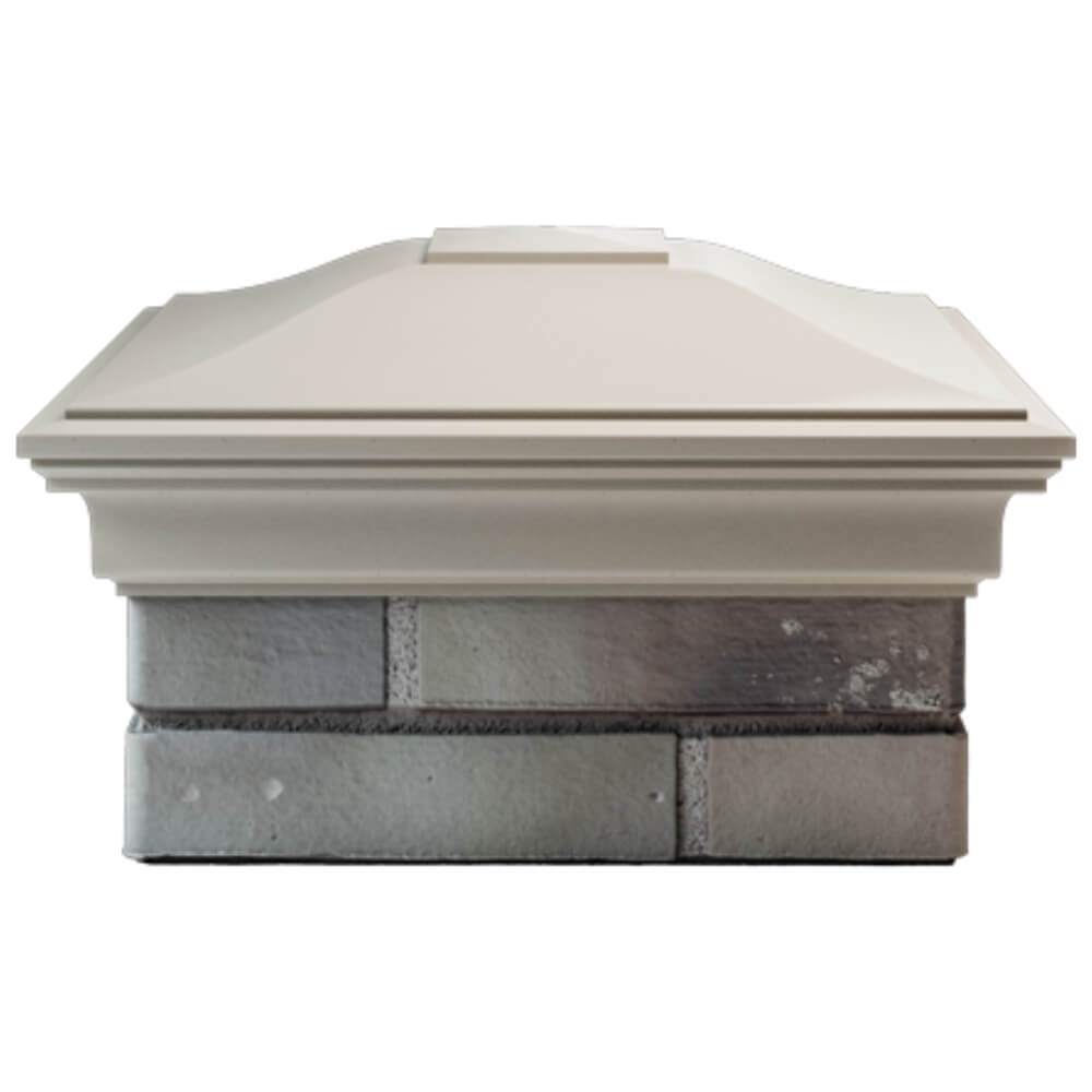 Колпак Zking Монблан Бежевый на столб 1.5х1.5 кирпича (385х385мм) Гуково фото