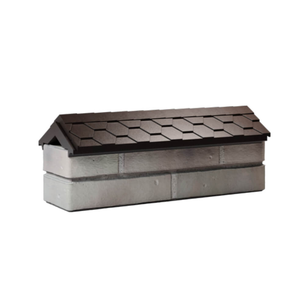 Парапет Zking Эверест Коричневый с посадкой на 0.5 кирпича (130мм) Гуково фото