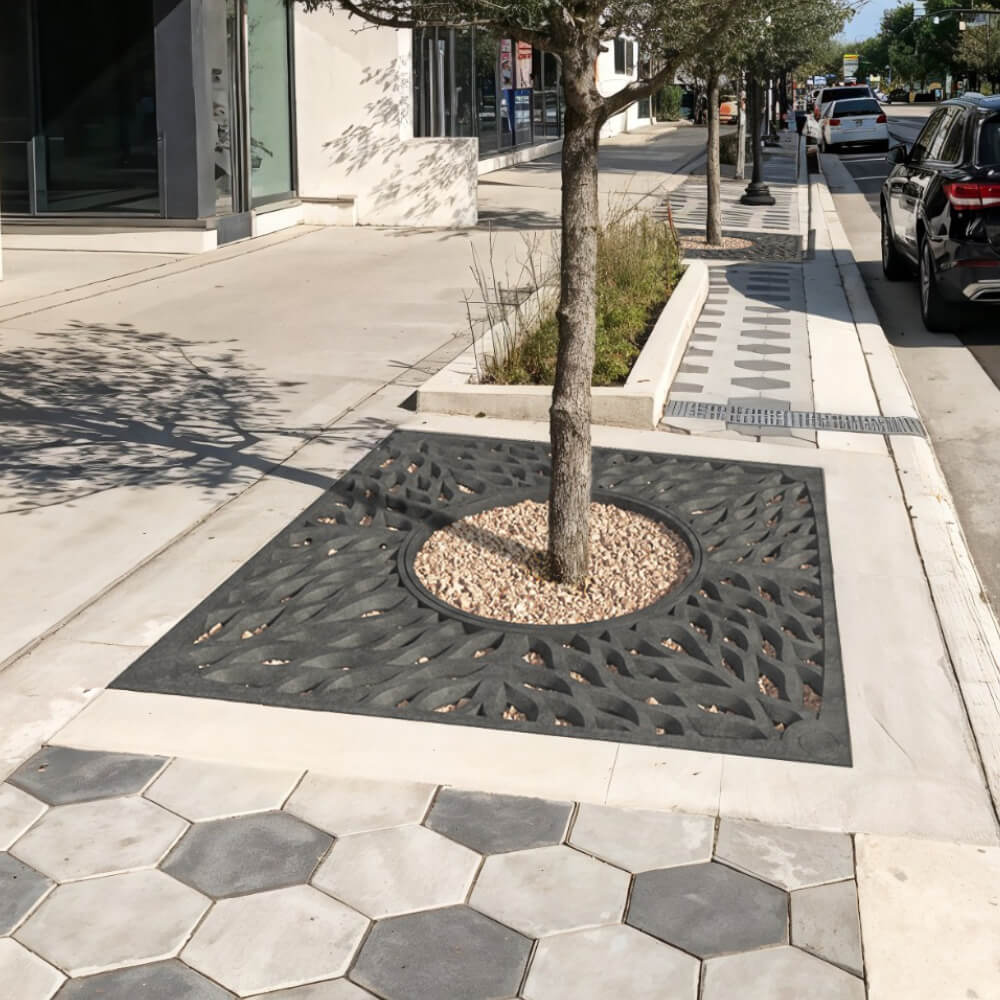 Приствольная решетка для дерева ZKING CRUST 2х2м Черная в Гуково фото