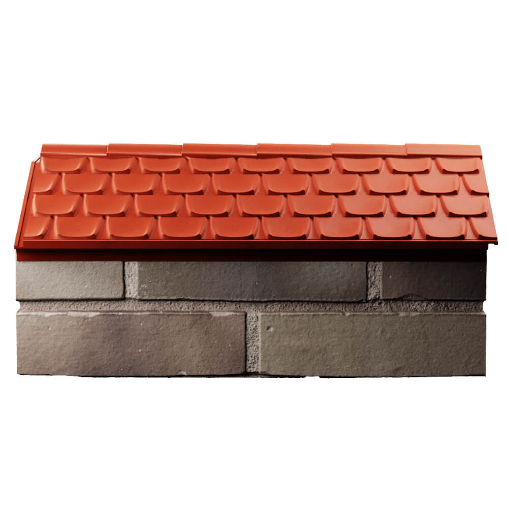 Парапет Zking Эльбрус Красный с посадкой на 1 кирпич (255мм) в Гуково фото