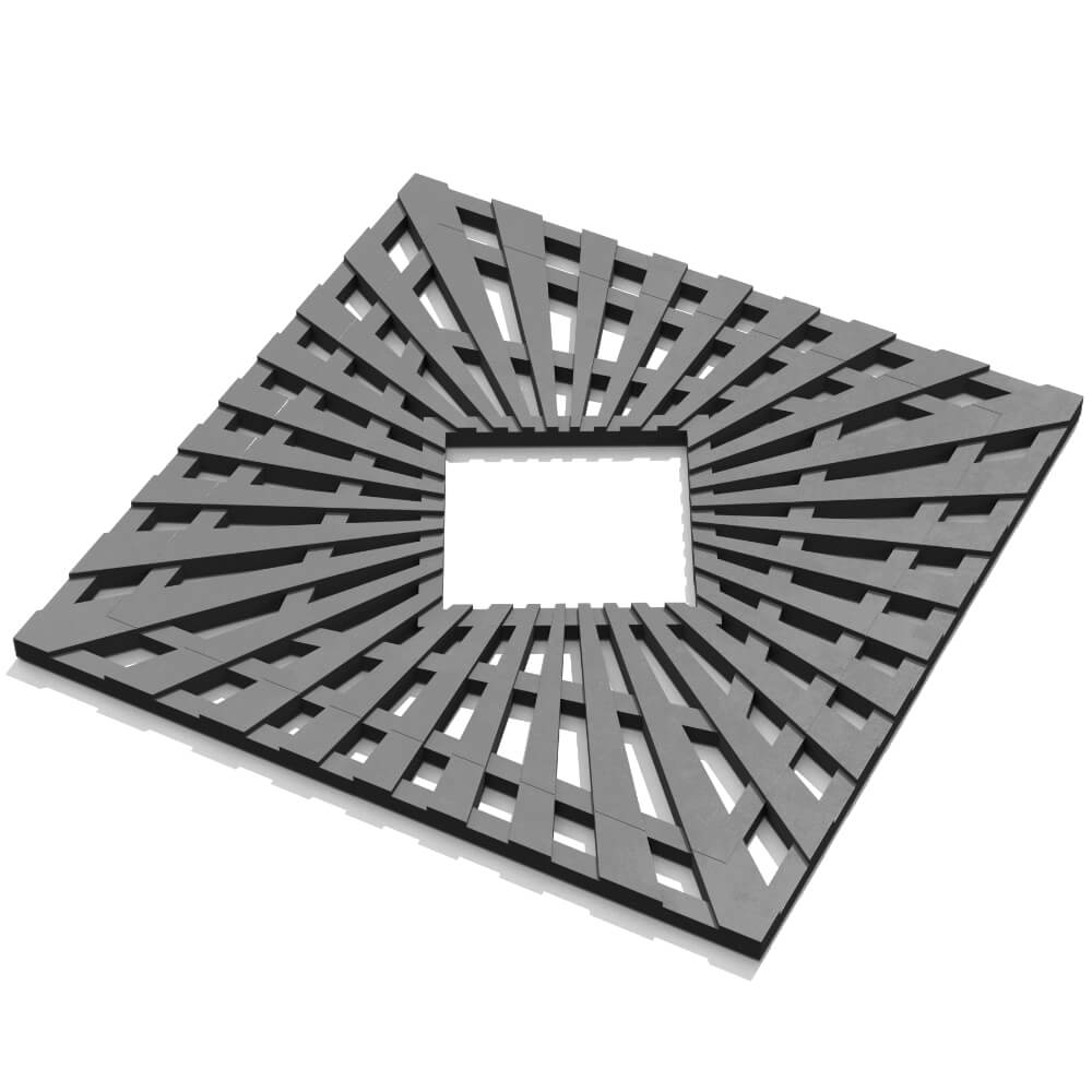 Приствольная решетка для дерева ZKING ATMOSPHERE 1.2х1.2м Серая в Гуково фото