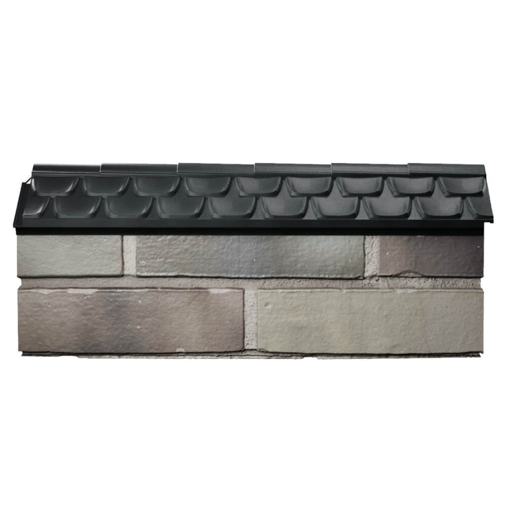 Парапет Zking Эльбрус Черный с посадкой на 0.5 кирпича (130мм) в Гуково фото
