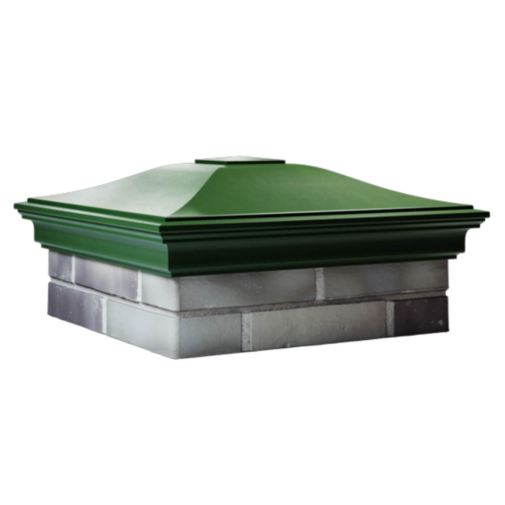 Колпак Zking Монблан Зеленый на столб 2х2 кирпича (515х515мм) в Гуково фото