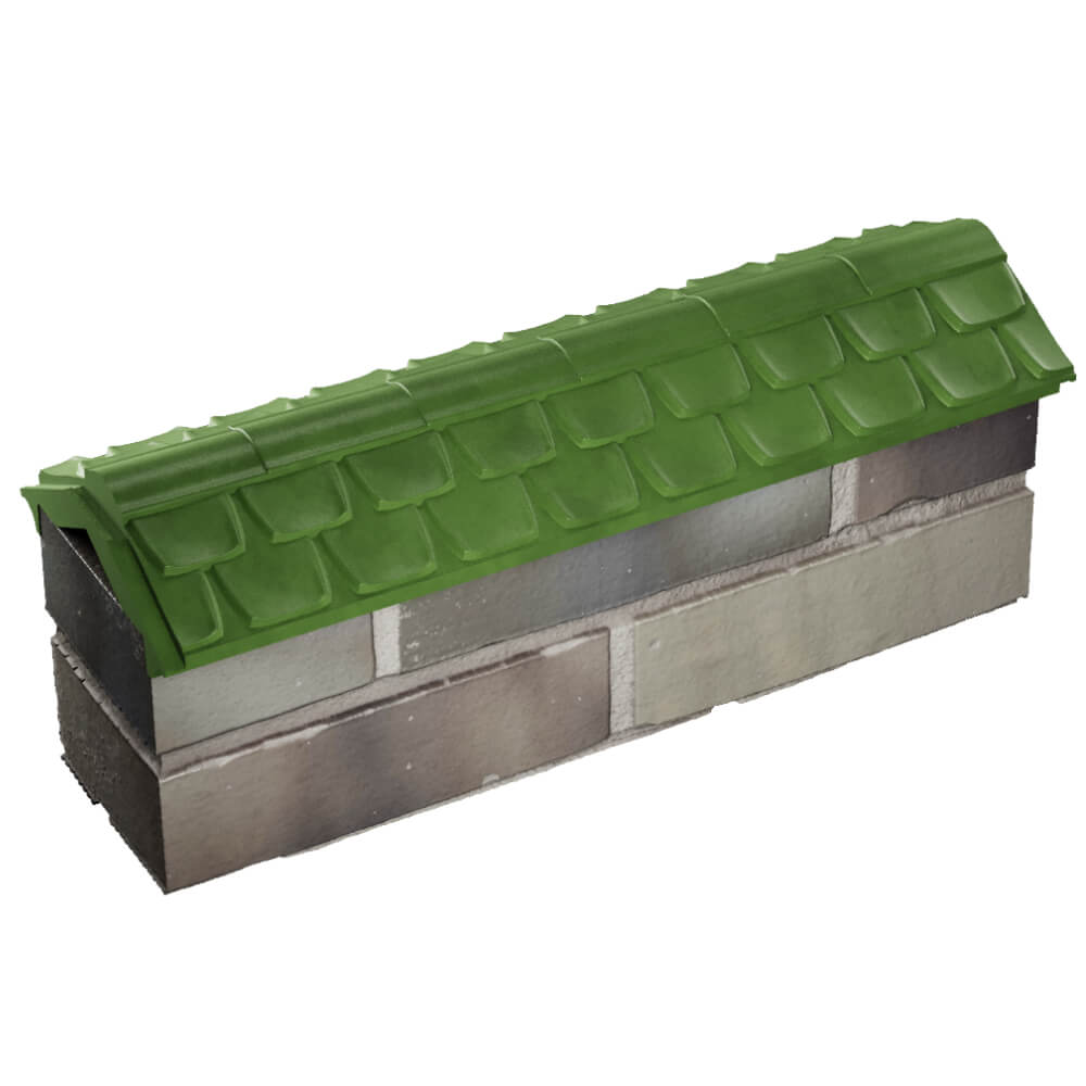 Парапет Zking Эльбрус Зеленый с посадкой на 0.5 кирпича (130мм) в Гуково фото